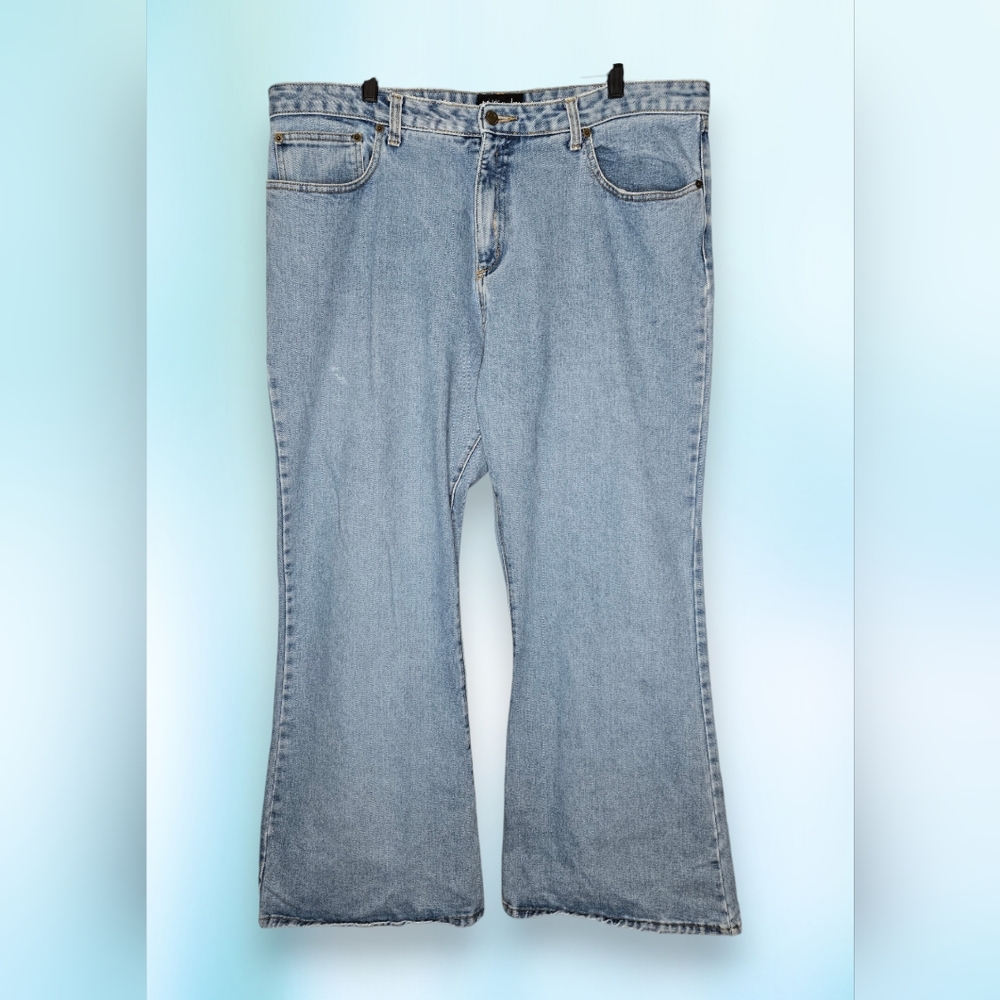 Y2K Girlfriends LA‎ Plus Size Super Flare Jeans Light Wash vintage 23 modern 20